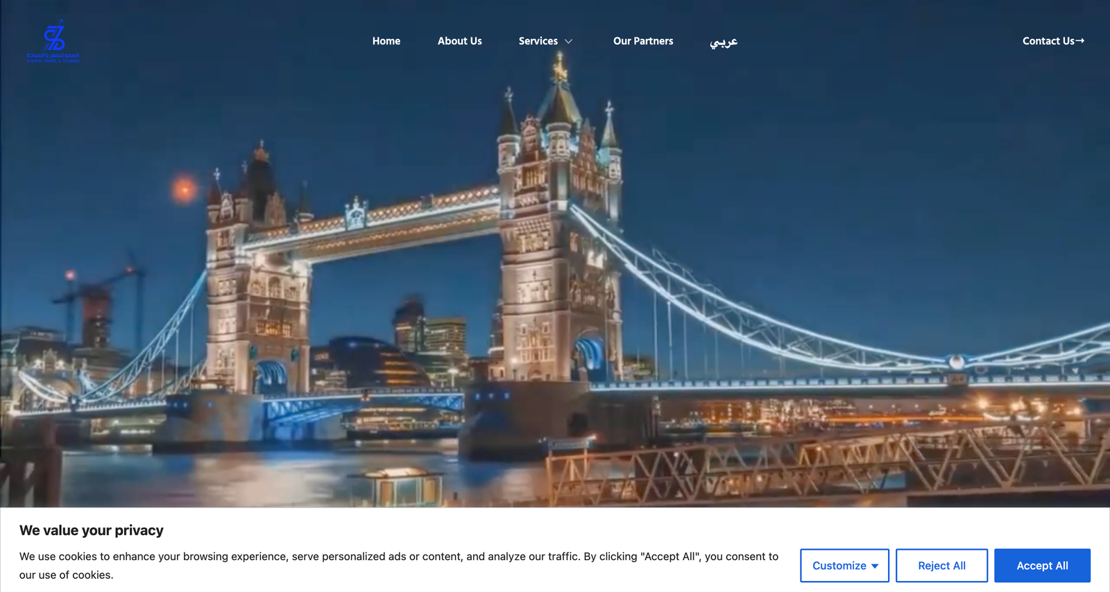 AL-SOMU Travel Agency project visual